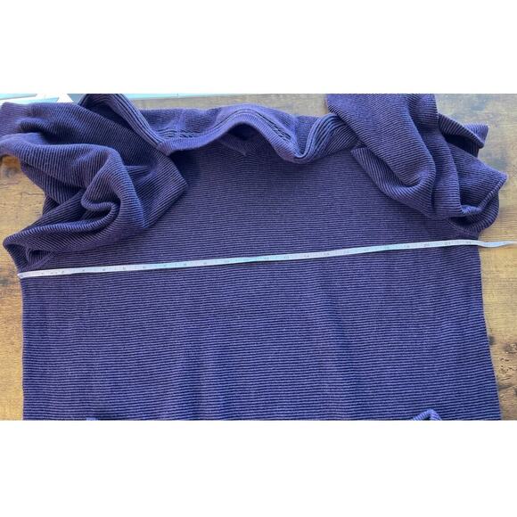 Nat Nast Luxury Mens L Purple American Fit Cashmere Blend Sweater V Neck FLAW - Picture 8 of 12